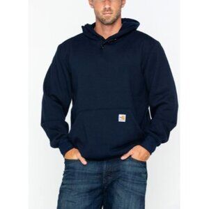Carhartt Marquette Loose Fit Size 2XL Midweight Hood Sweatshirt NWT Navy NWT